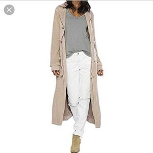 Peace Love World "Carmen" Trench Coat in Cocoa